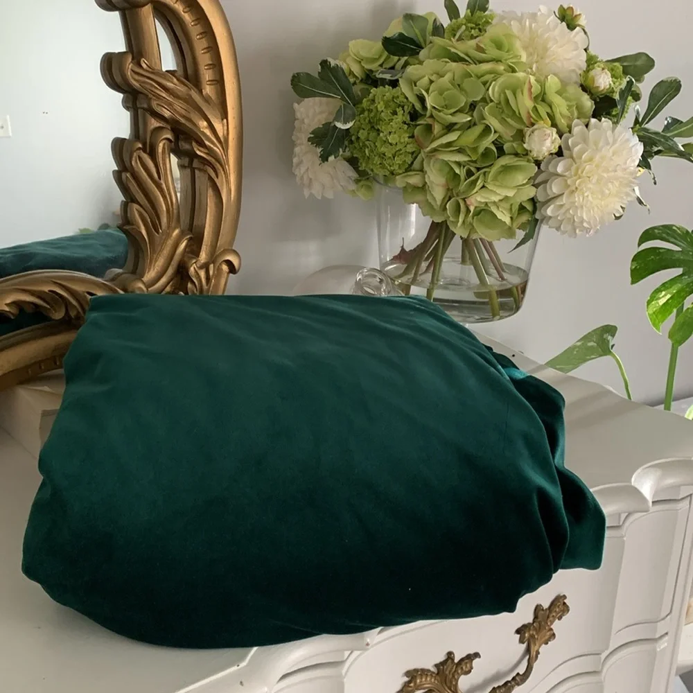 Plush Emerald Green Duvet Cover Set